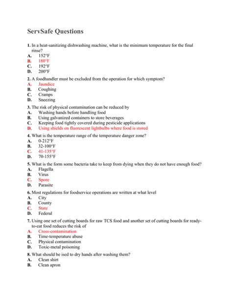 servsafe bad cutting board material test question soft wood|servsafe exam practice cards.